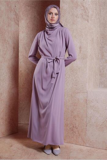 Alvina Salaş Collar Detailed Dress 41357