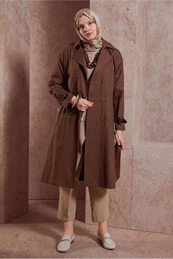 Alvina Belted Trench Coat - Model 10861