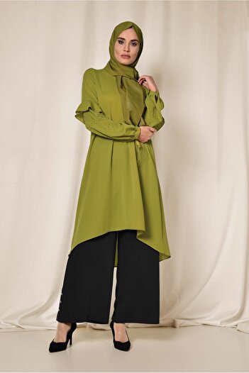 Alvina Stone Detail Tunic with Arms 4858