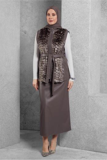 Alvina Belt Detailed Skirt Set - 45192