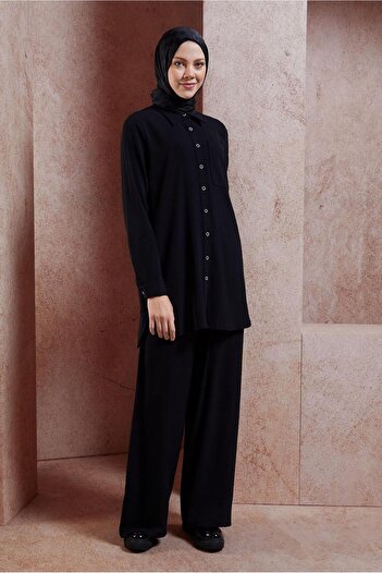 Alvina 44756 Model Shirt Collar and Trousers Set
