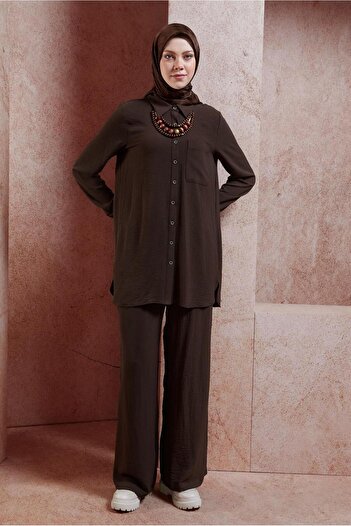 Alvina 44756 Model Shirt Collar and Trousers Set