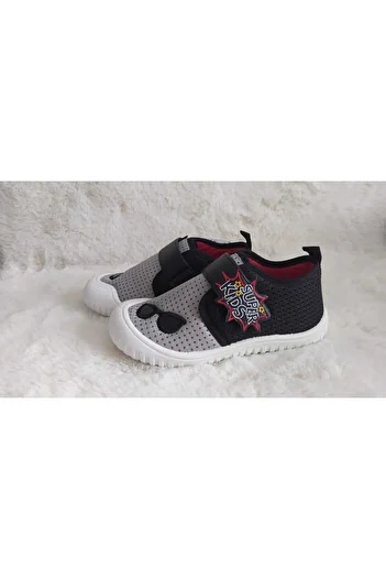 GEZER Children's Unisex Linen Non-Slip Base Slippers Home School Nursery Kindergarten Daily Use