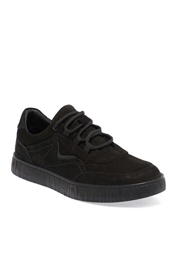 Tergan Siyah Hakiki Nubuk Deri Erkek Sneaker - E24ı1ay56900-a64