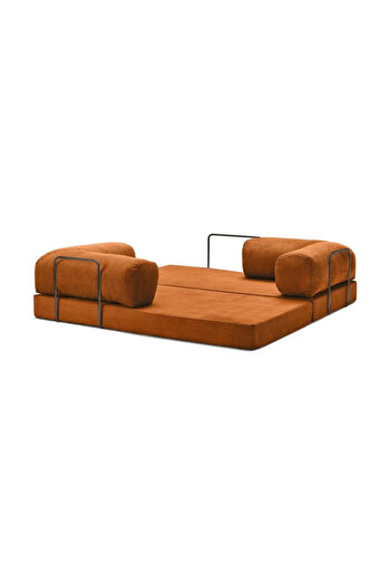 Dekoport Relax Sofa Köşe Takımı Aktivite Yatağı Yer Yatağı Kadife Fitilli Kumaş