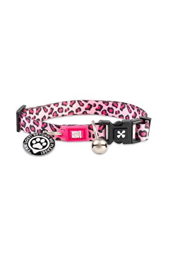Max & Molly Leopard Pink Smart Id - Cat Collar