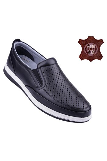 DETECTOR Genuine Leather Orthopedic Perforated Men's Casual Shoes 046