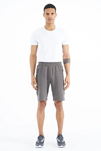 AIR JONES Clive Khaki Standard Fit Men's Shorts - 81249