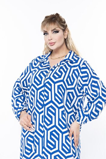 mervemoda rochie de vară cu mânecă lungă, țesută, cu mânecă lungă, mărime mare