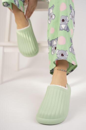 Moda Frato Modafrato Flora Indoor Woolen Unisex Παντόφλες House Χειμερινές Παντόφλες Αδιάβροχες