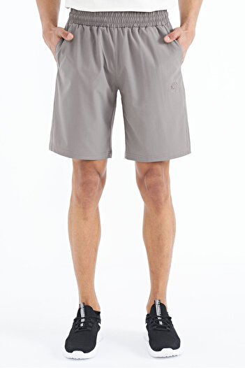 TOMMY LIFE Elastic Men's Shorts with Stone Side Pocket Detail - 81238