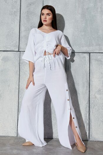 KURULAR RİZE BEZLERİ Front Gathered Suit