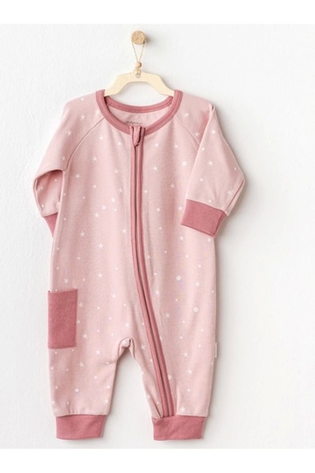 andywawa Pink Baby Girl Jumpsuit Comfortable and Stylish Daily Baby Jumpsuit