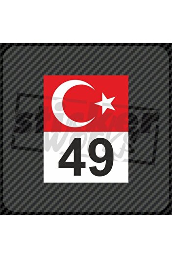 Sticker Works Autocolant cu numărul steagului