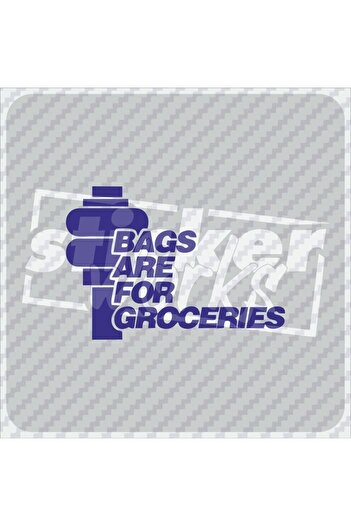 Sticker Works Saci sunt pentru produsele de băcănie