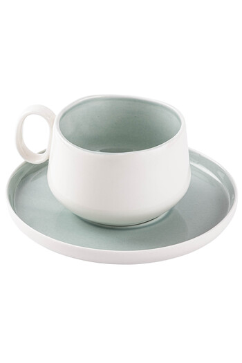 Tantitoni Classy Blue Porcelain Double Cup Set