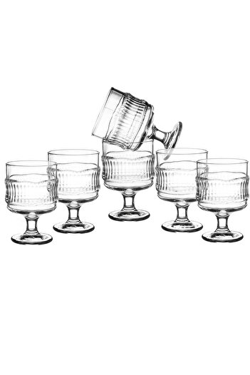 Dania Set of 6 Pure Glass Juice Glasses Clear 245 ml