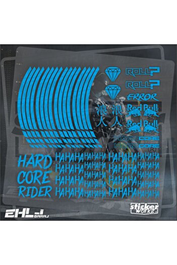 Sticker Works Set de autocolante pentru motor Hard Core