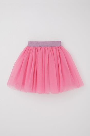 Breeze Girl's Tutu Skirt Glittery Elastic Waist 5-10 Years, Pink