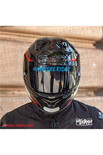 Sticker Works Autocolant pentru vizor Hard Core Rider