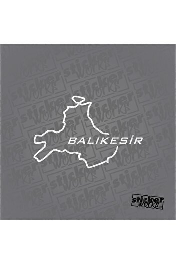 Sticker Works Autocolant pentru harta Balıkesir