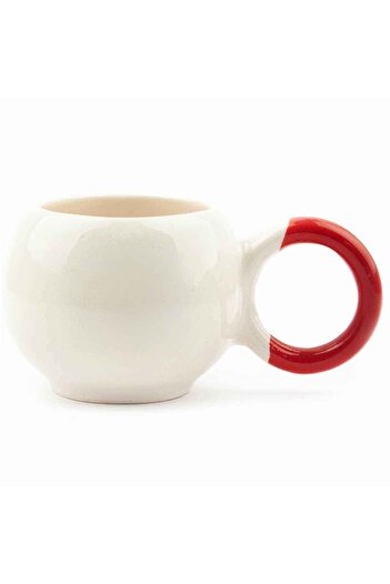 PALTO TASARIM It's so Wonderful Handmade Cream Shiny Bubble Cup - Gift Ceramic Cup