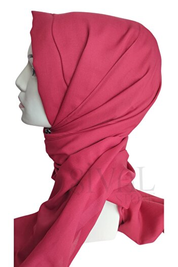 Aker Fuchsia Cotane Shawl 991 - Plain Cut