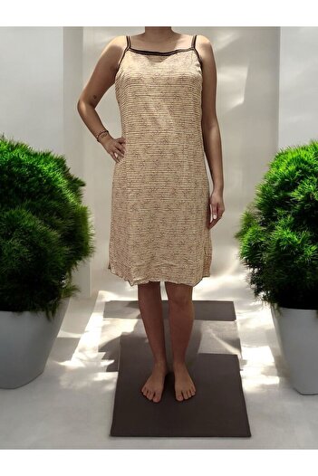 enmodaiçgiyim Multicolored Patterned Women's Rope Strap Dress
