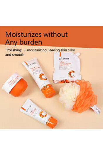 RASHEL Dr. Rashel Vitamin C Nourishing Exfoliating Body Scrub Set, 4 Pieces