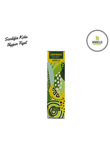 Bargello Limon Bahçesi 180 ml Cam Dökme Kapak Kolonya -bes