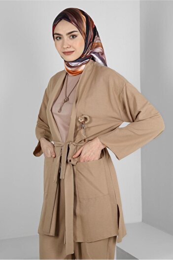 Alvina BELLOWED WAIST ELASTIC DOUBLE PANT SUIT 43598