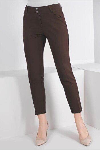 Alvina Buttoned Classic Cut Trousers 70459