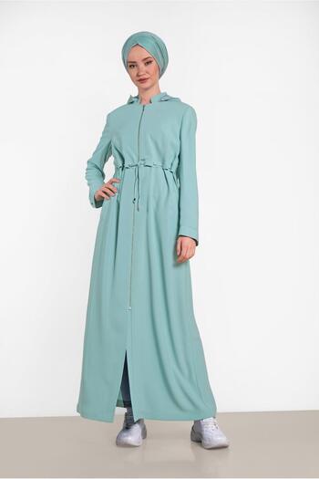 Alvina 1457 Model Hooded and Zippered Curtain Decorated