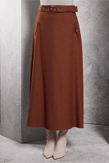 Alvina 60618 Model Belted Skirt