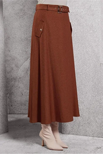 Alvina 60618 Model Belted Skirt