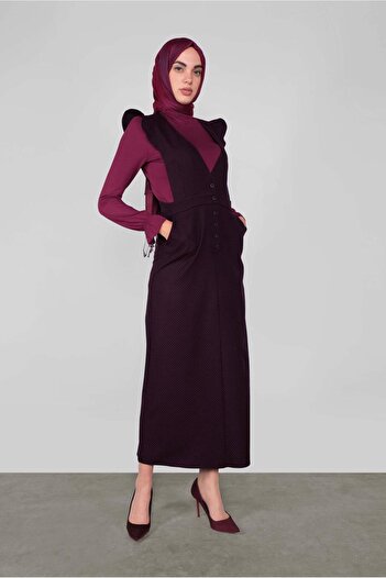 Alvina 41254 Model Patterned Double Dress Set