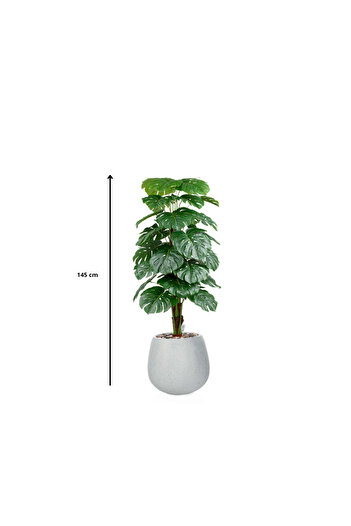 Ebticar Artificial Alocasia Tree-Spray Gray