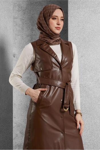 Alvina Belted Sunny Leather Vest 45241