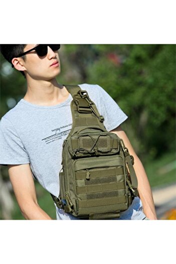 Cantayurdu TK1001 Model Tactical Bodybag - Crossbody and Khaki Color Bag