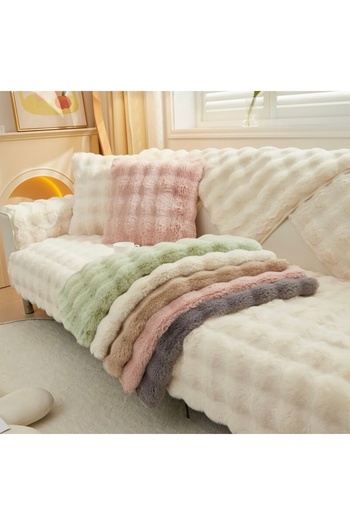 Paris Life Peluş Bubble Üçlü Koltuk Örtüsü Tamamı Kapanır Fotoğrafdaki Gibi ( 2adet 80x190+2adet 65x85) 4 parça