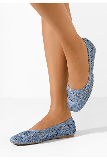 B T Shoes Balerini dama Rubia bleu