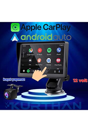 Navigold OTOMOBİL 7 İNÇ DOKUNMATİK ANDROİD AUTO CARPLAY EKRAN  AUX-BT-FM-SD 12 VOLT