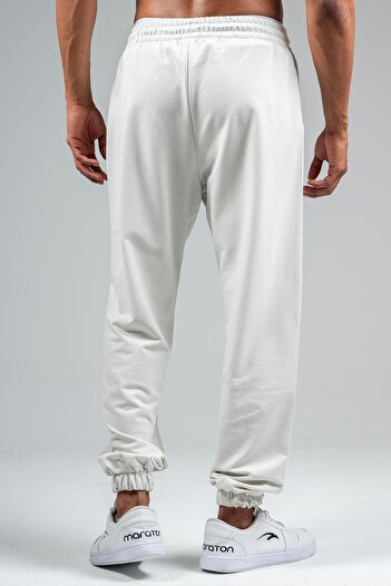 MARATON Oversize Men's Rubber Leg Silver Gray Sweatpants 23118
