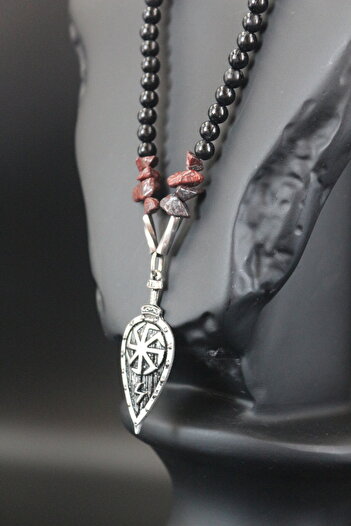 magıcgrange Necklace - Handmade with Red Jasper
