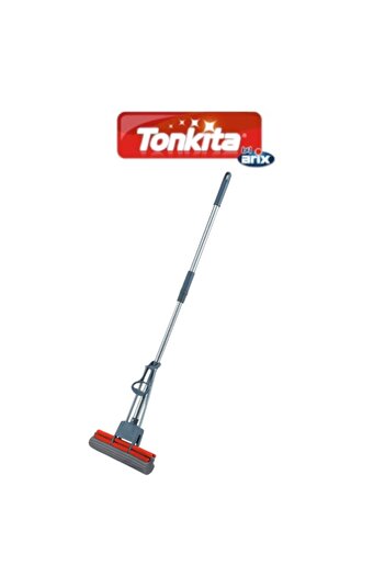 Tonkita PVA Mop Floor-Cleaning System – Super Absorbent Sponge with Lever Squeezing Mechanism
