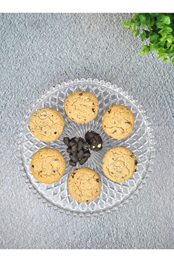 Qualitev 26 cm Glass Footed Beaded Presentation Plate Cake Cake Dessert Presentation Stand-Adenya