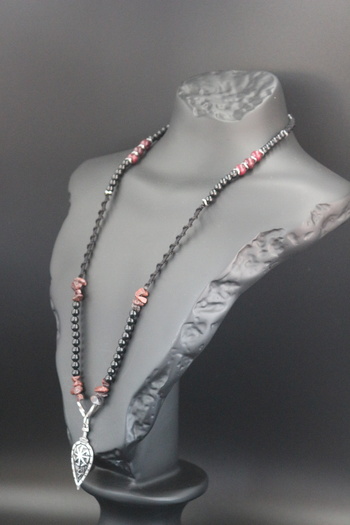 magıcgrange Necklace - Handmade with Red Jasper