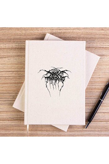 CrowsGate Darkthrone Logo2 دفتر قماش غير مبطن