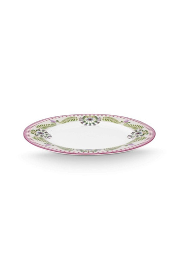 Pip Studio Porcelain plate, Pip Studio, White, 23 cm, Lily&Lotus collection