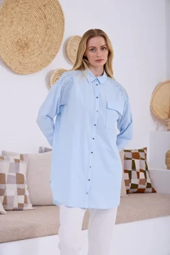 Moodbasic Stoned Lace Shirt